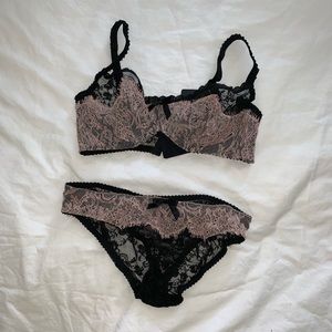 Agent Provocateur Francoise Lace Set NWT 34C & 3